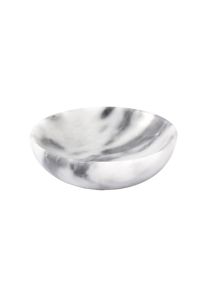 CM CHIC MONDAY 4.72 Inch Mini Decorative Bowls, Natural Small Marble Decorative Bowls for Home Decor, Key Bowl, Coffee Tables Centerpiece, Soap Serving Bowl, Incense Burner, Smudge Bowl - Image 1